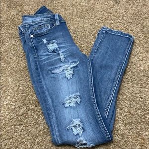 Stylish ripped skinny jeans